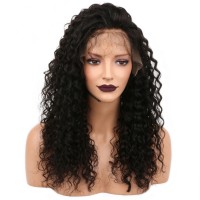 ISABEL Full Lace Human Hair Wigs With Baby Hair Brazilian Virgin Kinky Curly Wigs For Black Women