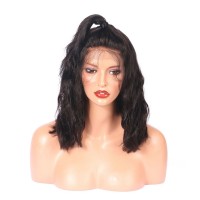 ISABEL Short Bob Wavy Full Lace Human Hair Wigs For Black Women Glueless Human Hair Wigs With Baby Hair