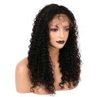 ISABEL Full Lace Human Hair Wigs For Black Women 130% Density Brazilian Virgin Kinky Curly Hair Lace Wig