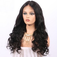 ISABEL Loose Body Wave Full Lace Human Hair Wigs 130% Density Glueless Brazilian Virgin Human Hair Wigs For Black Women