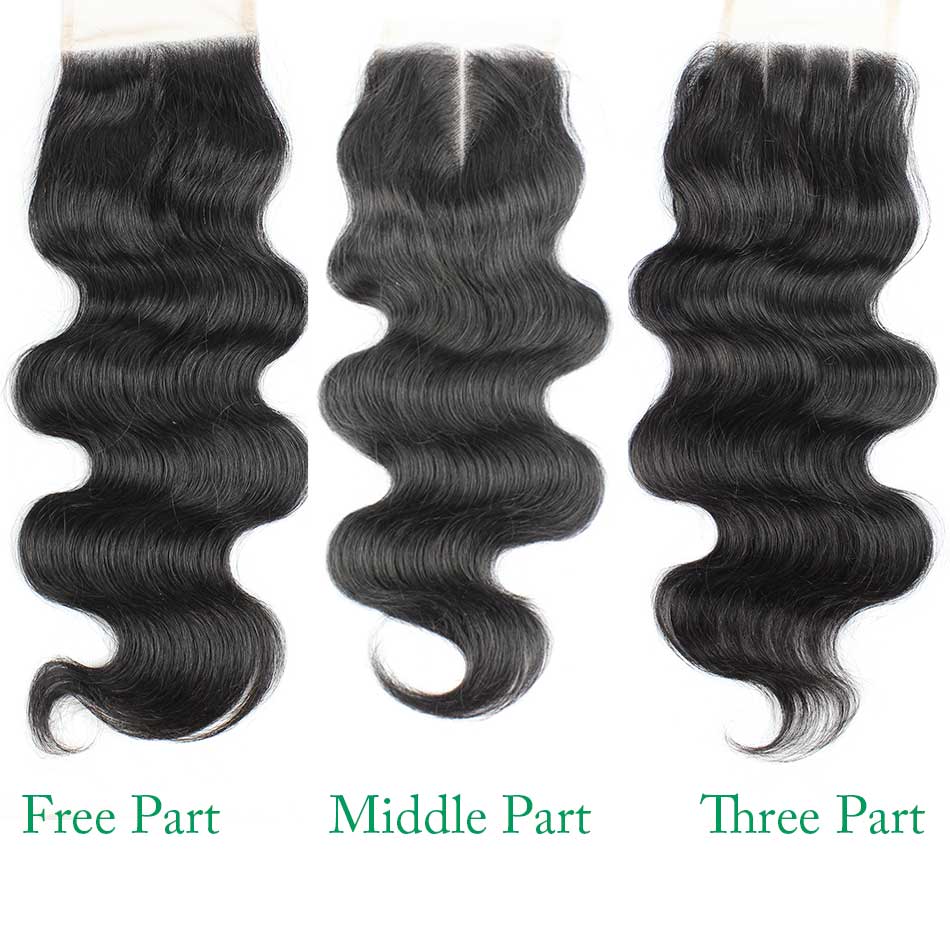 4×4 Peruvian Body Wave Lace Closure&Bleached Knots Human Hair Closure