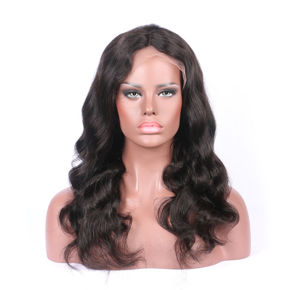Gold Virgin Grade Lace Wig Brazilian Virgin Hair 13X6 Long Parting Space Body Wave  Lace Front Human Hair Wigs