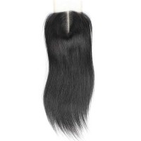 Peruvian Human Hair Lace Closure&Free/Three/Middle Part Silky Straight Hair Closures