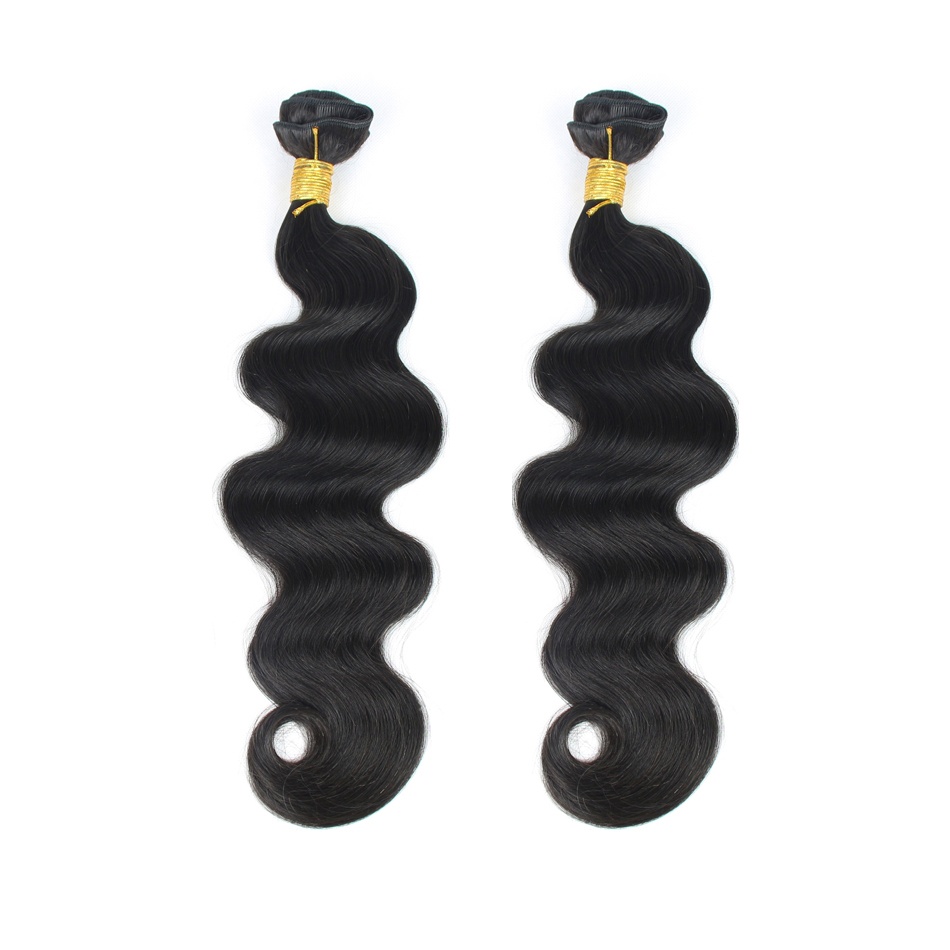 Silver Virgin Grade 100% Unproceeded Human Hair Bundles Peruvian Body Wave Hair Extensions