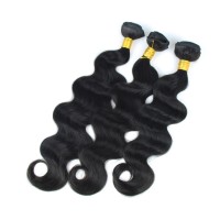 Silver Virgin Grade Body Wave Human Hair Extension Brazilian Virgin Hair Weft