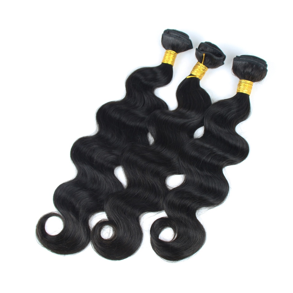 Silver Virgin Grade Body Wave Human Hair Extension Brazilian Virgin Hair Weft
