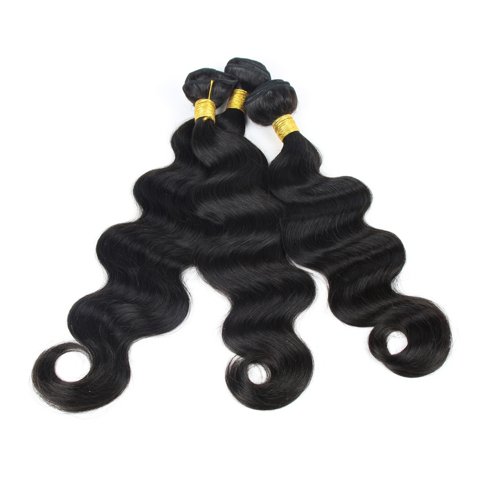 Silver Virgin Grade Body Wave Human Hair Extension Indian Virgin Hair Weft