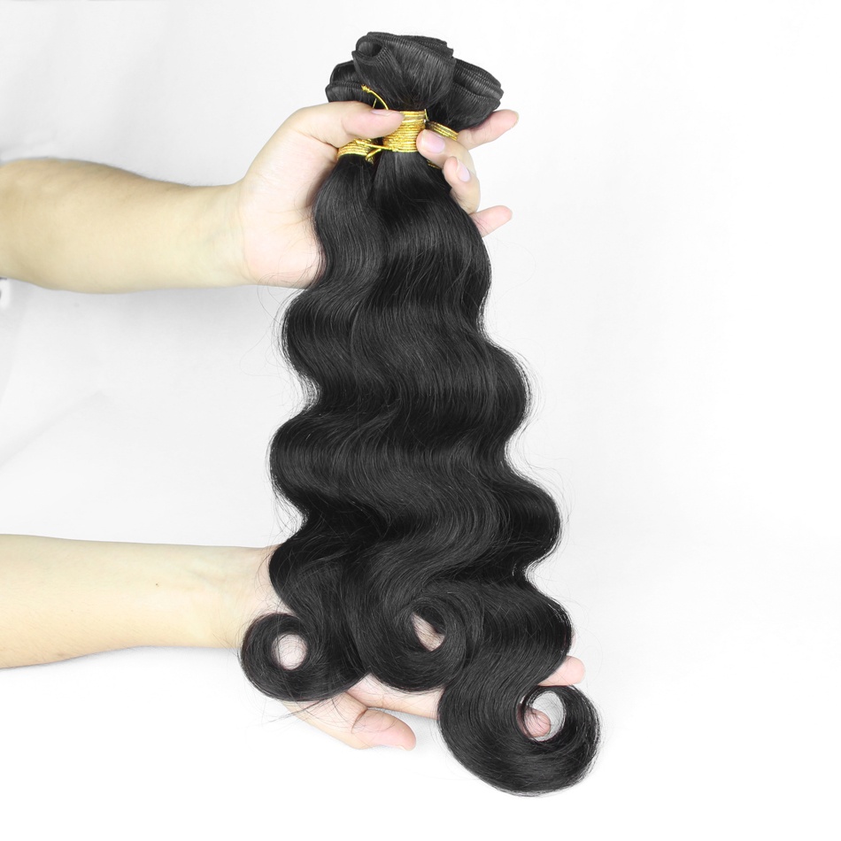 Silver Virgin Grade Body Wave Human Hair Extension Malaysian Virgin Hair Weft