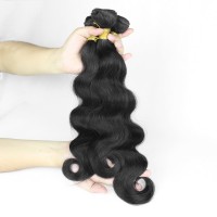 Silver Virgin Grade Body Wave Human Hair Extension Peruvian Virgin Hair Weft