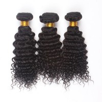 Silver Virgin Grade Brazilian Deep Curly Human Hair Weft 100% Unproceeded Human Hair Extension