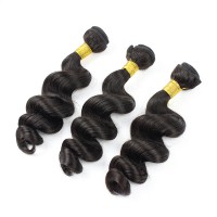 Diamond Virgin Grade Human Hair Bundles Loose Wave Hair Extension Indian Virgin Human Hair Weft