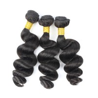 Diamond Virgin Grade Human Hair Bundles Loose Wave Hair Extension Indian Virgin Human Hair Weft
