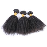 Silver Virgin Grade Human Hair Weaving Brazilian Virgin Hair Kinky Curly Hair Bundles