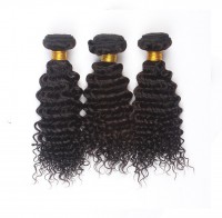 Gold Virgin Grade Malaysian Human Hair Bundles Deep Curly Hair Extension Malaysian Virgin Human Hair Weft