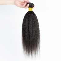 Silver Virgin Grade Brazilian Human Hair Bundles Unproceed Brazilian Virgin Hair Kinky Straight Extensions