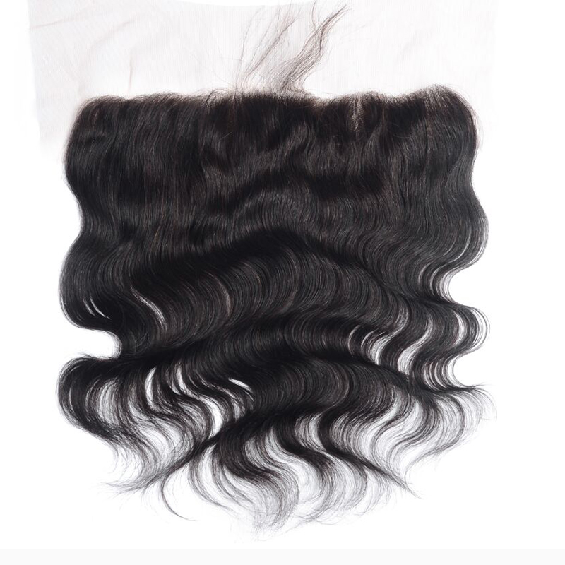 Gold Virgin Grade 13×4 Full Lace Frontal Closure With Baby Hair Brazilian Body Wave Virgin Human Hair Frontal Closure Bleached Knots
