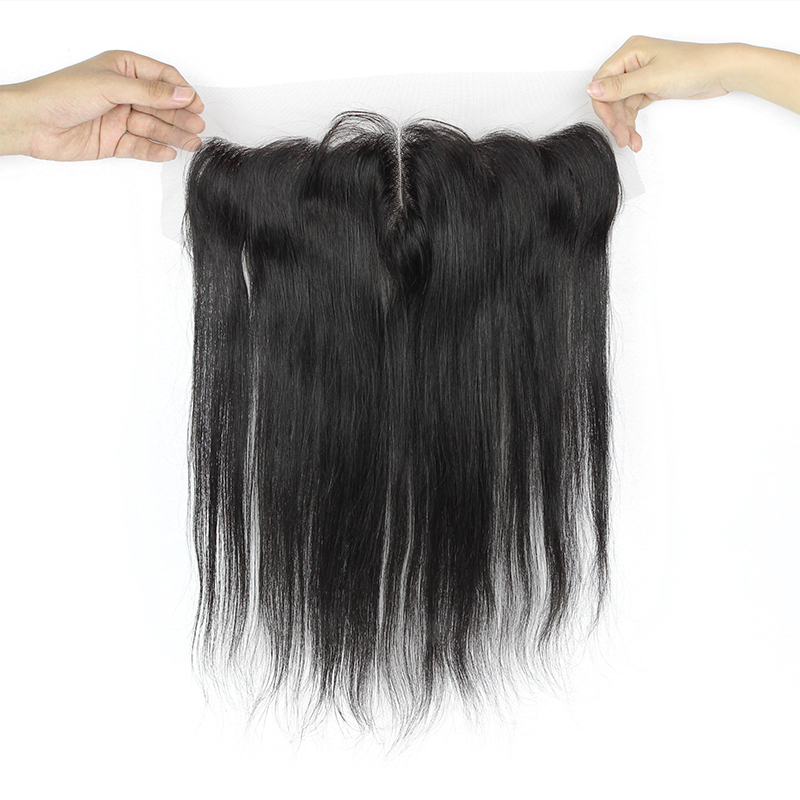 Gold Virgin Grade Silky Straight 13×4 Ear To Ear Virgin Brazilian Hair Lace Frontal Closure 100% Human Hair Straight Lace Closure